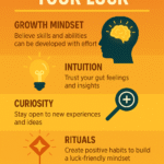 Illustration of how mindset shapes perception of luck